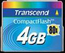 Tarjeta CompactFlash 4GB 80X