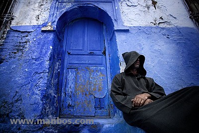 Añil y marrón, Chaouen - Marruecos