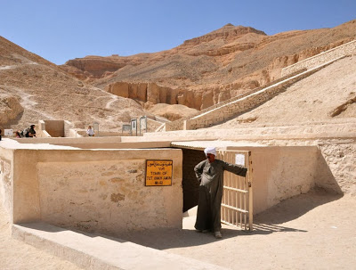 Entrada a la tumba de Tutankhamon