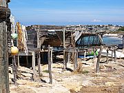 Típico embarcadero de Formentera, Formentera, España