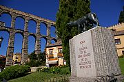 Pza del Azoguejo, segovia, España