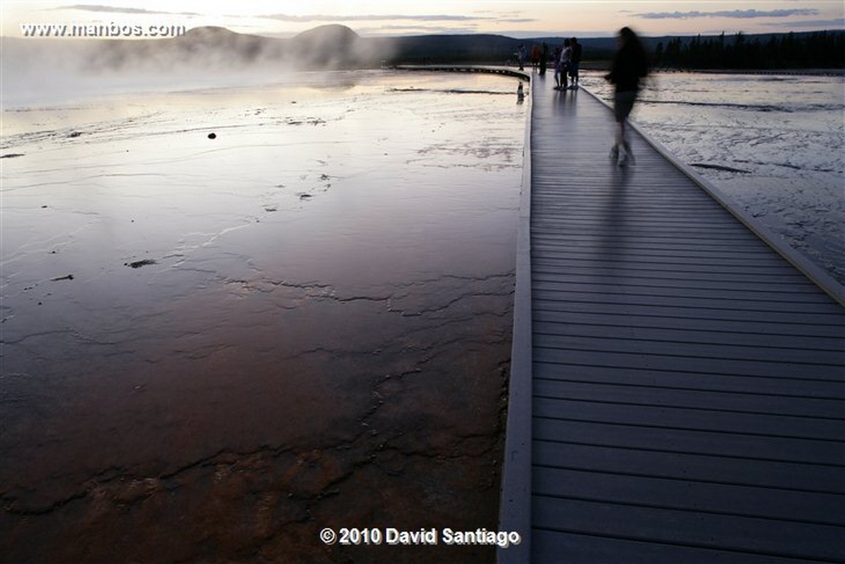 Yellowstone 
Geiser Yellowstone Grand Prismatic Spring Eeuu 
Wyoming 