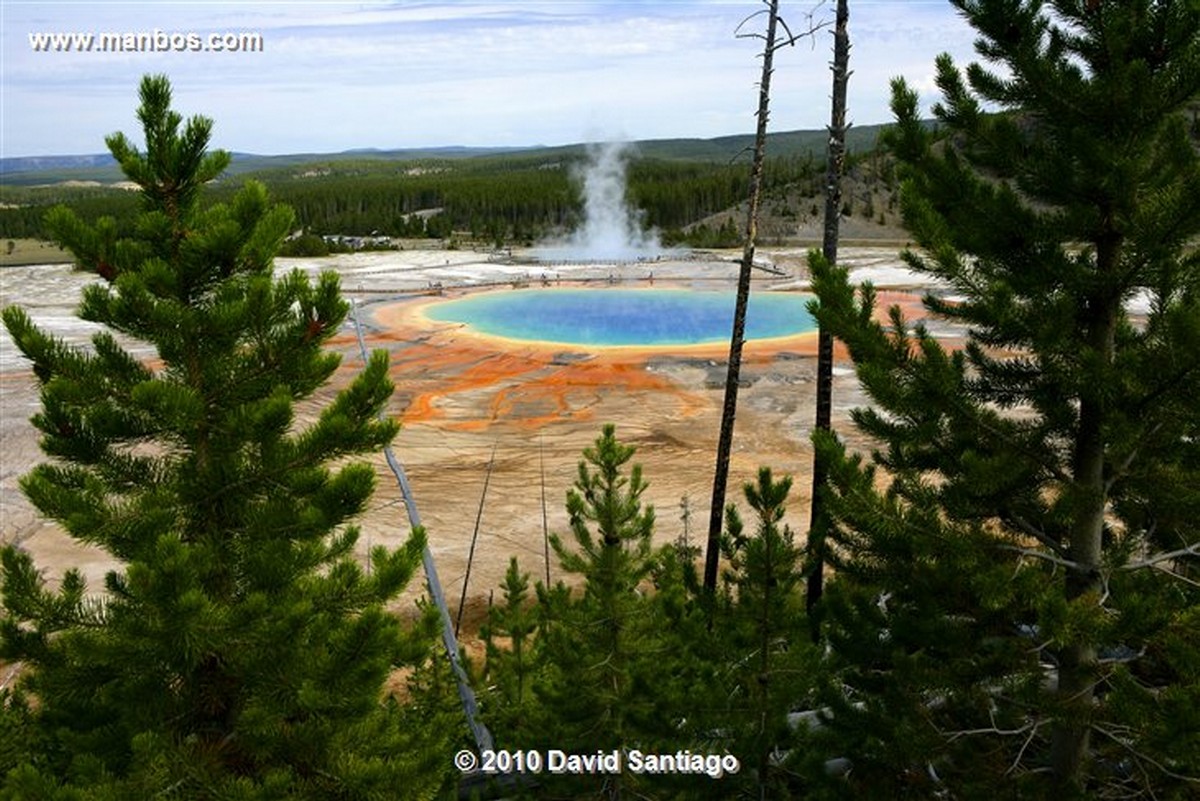 Yellowstone 
Yellowstone Grand Prismatic Spring Eeuu 
Wyoming 