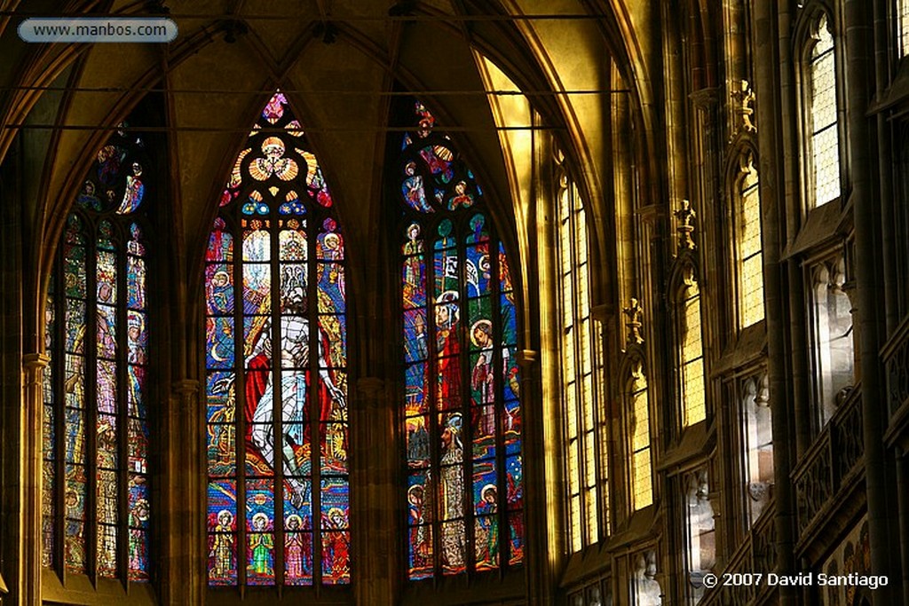 Praga
Vidrieras en la Catedral de San Vito
Praga