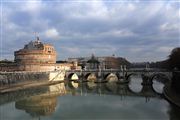 Rio Tebere , Roma , Italia