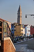 Iglesia San Matin, Burano, Italia