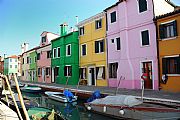 Canal de Burano, Burano, Italia