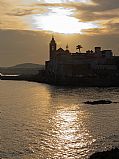 Platja de Sant Sebastia, Sitges, España