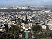 Palais Chaillot y La Défense desde Tour Eiffel, Paris, Francia