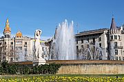 Plaza de Catalunya, Barcelona, España