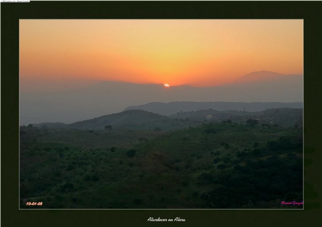 Foto de Cartama, Malaga, España - Atardecer en Montes de Alora