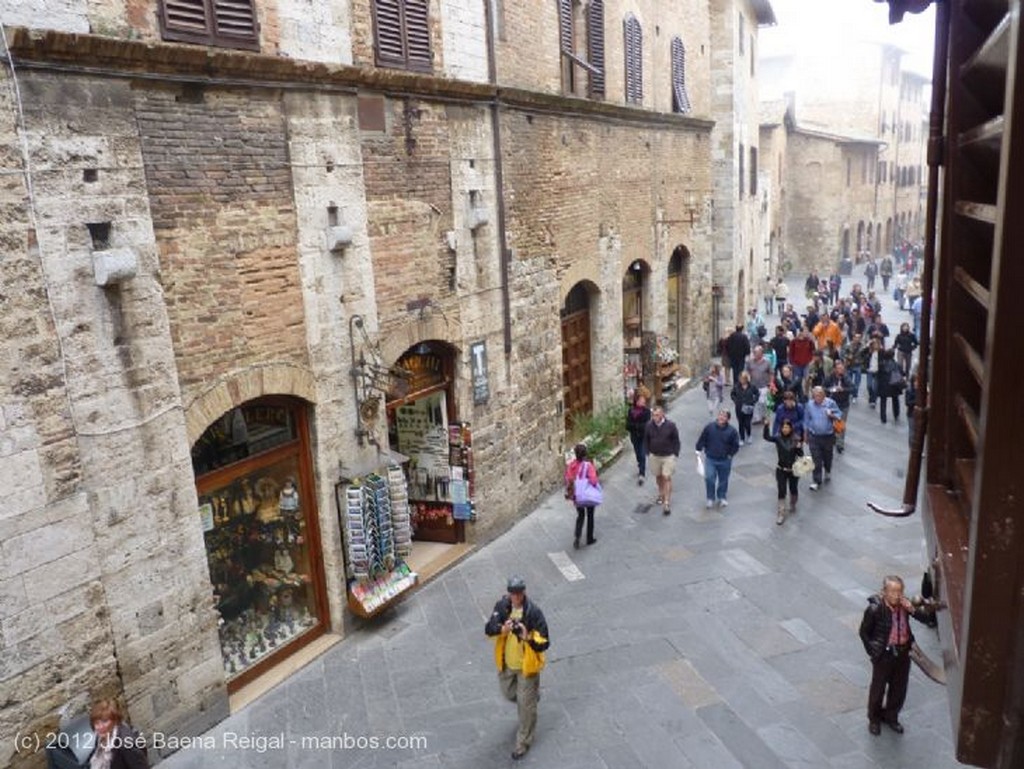 San Gimignano
La fachada de enfrente
Siena