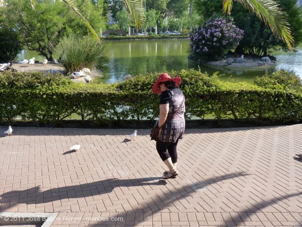 Foto de Benalmadena, Parque  de la Paloma, Malaga, España - Pan para las palomas