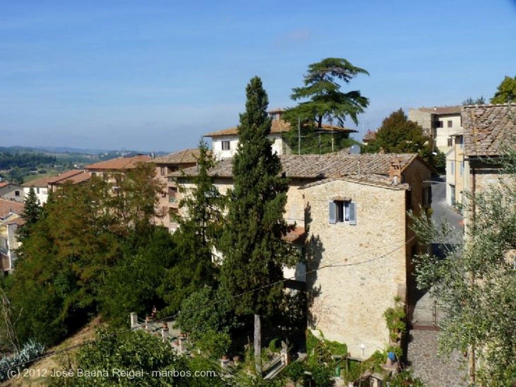 San Gimignano
Mirador abierto a las colinas
Siena