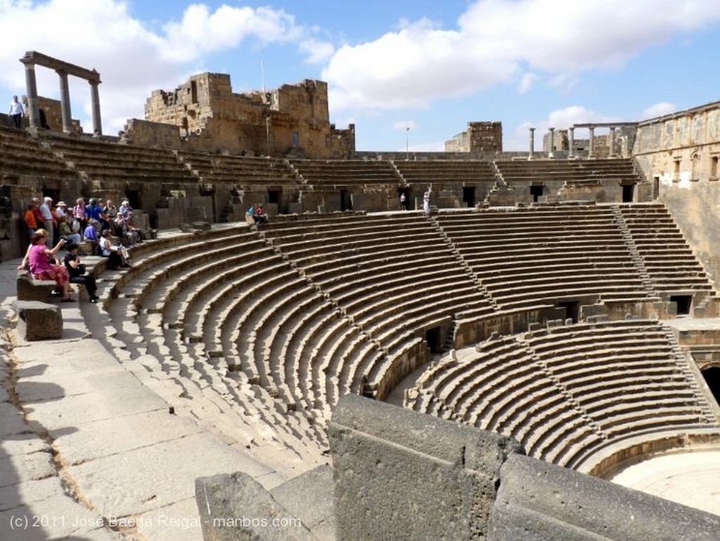 Bosra
Casi a vista de pajaro
Dera