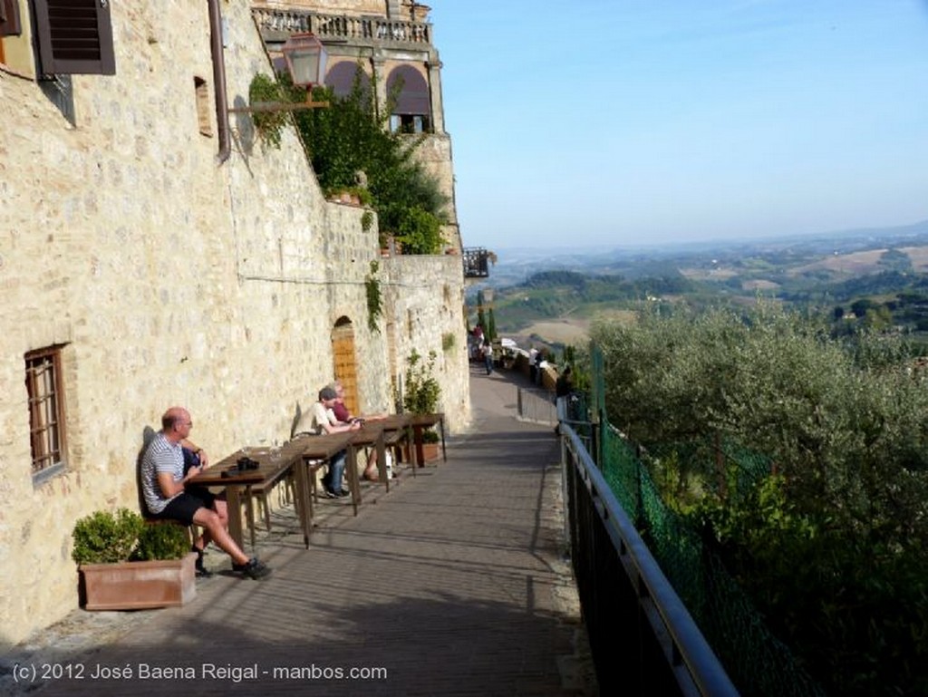 San Gimignano
Escenario espectacular
Siena