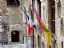 San Gimignano
Fachada con banderas
Siena