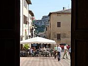 Piazza San Agostino, San Gimignano, Italia