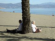 Playa del Bajondillo, Torremolinos, España