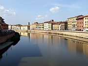 Ponte di Mezzo, Pisa, Italia