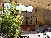 Piazza San Agostino, San Gimignano, Italia