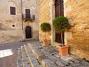 Piazza San Agostino, San Gimignano, Italia