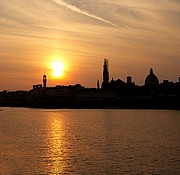 Rio Arno, Florencia, Italia